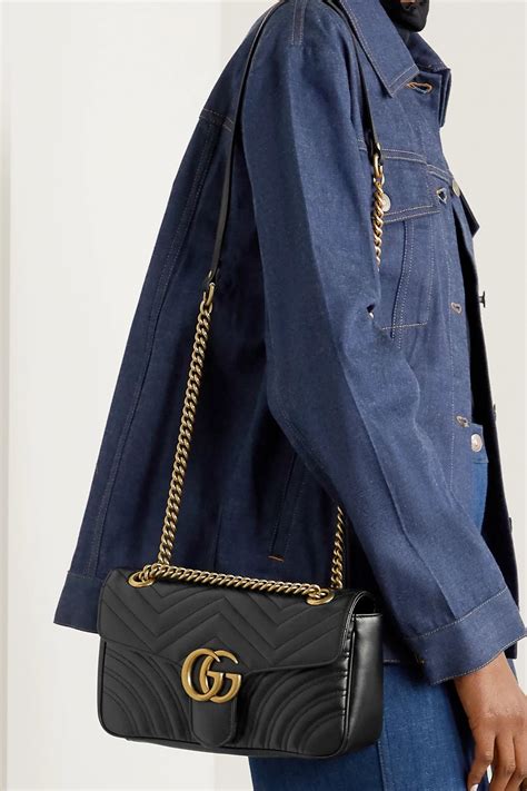 quilted leather small shoulder bag gucci|farfetch gucci shoulder bags.